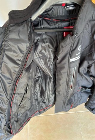 Chaqueta de moto ARMURE negra