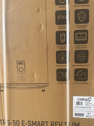Termo Eléctrico Cata CTRS-50 E-Smart Rev Slim