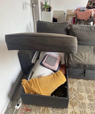 Sofá modular gris 3 plazas Ikea