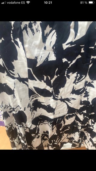 Vestido estampado blanco y negro