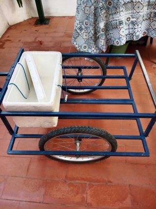 Carro de pesca desmontable.