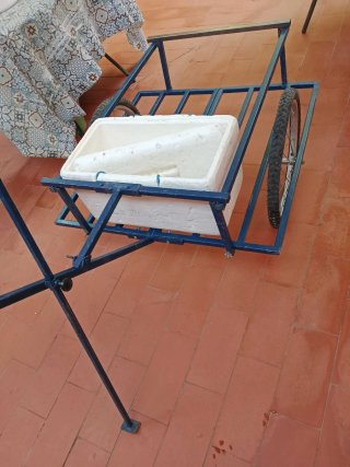 Carro de pesca desmontable.