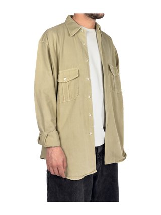 Al Duca D'Aosta Safari Shirt Beige Pique Cotton