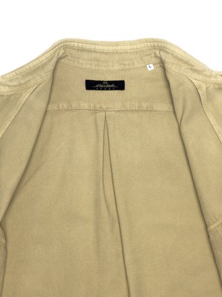 Al Duca D'Aosta Safari Shirt Beige Pique Cotton