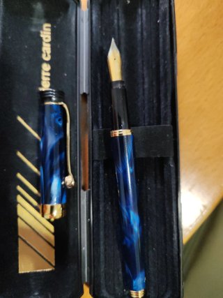 Bolígrafo Pierre Cardin Azul y Dorado