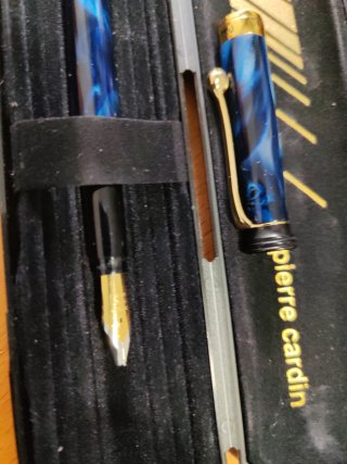 Bolígrafo Pierre Cardin Azul y Dorado
