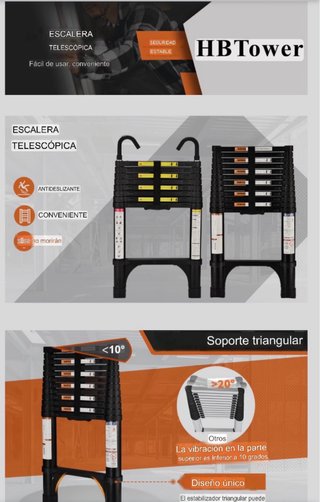 Escalera Telescópica HBTower 3.8m