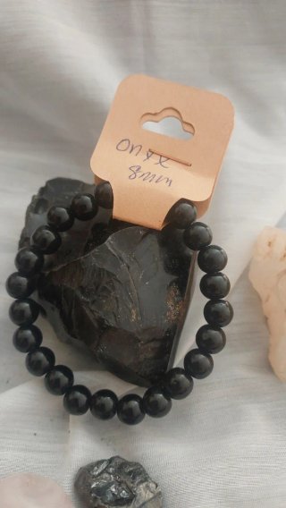 Pulsera Onyx 8mm Piedra Natural