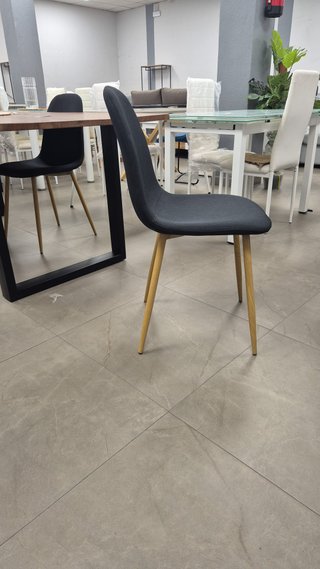 SILLA COMEDOR ERGONOMICA TAPIZADA DISEÑO MODERNO