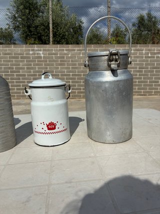 Set 4 Contenitori Latte Antichi Rari