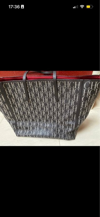 Bolso Carolina Herrera Marrón con certificado.