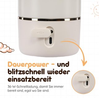 BEBELUX calentador portátil rápido sin BPA