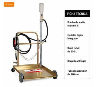 Kit Móvil Aceite Barril Fargo Tools 200L