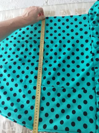 Traje de flamenca lunares azul