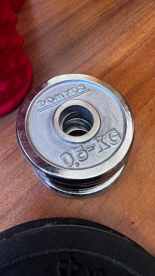 4 discos pesas Domyos 0.5kg