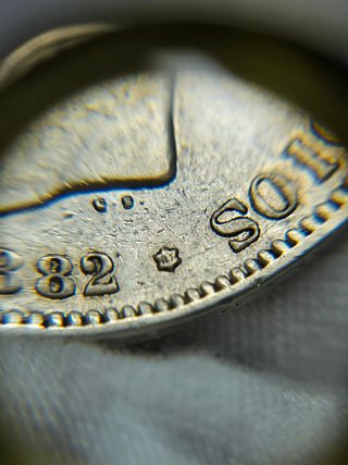 Moneda de plata 5 Pesetas 1882 *82 MSM de España