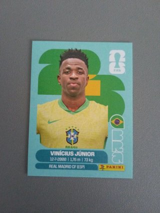 Sticker Vinicius Junior Mundial 2026 Panini
