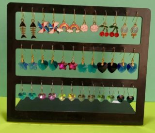 Liquidación stock pendientes cristal y esmalte