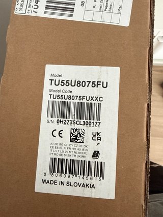 Smart TV Samsung TU55U8075FU Crystal UHD
