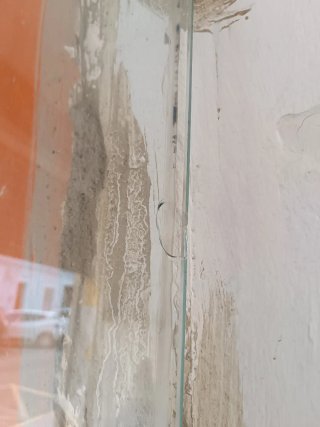 Mampara de ducha de cristal.