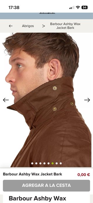 Chaqueta Barbour Ashby Marrón
