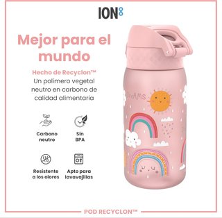 ion8 botella agua niños antifugas fácil limpieza