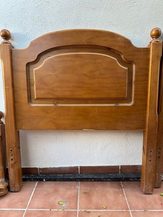 Dormitorio madera provenzal 90x190