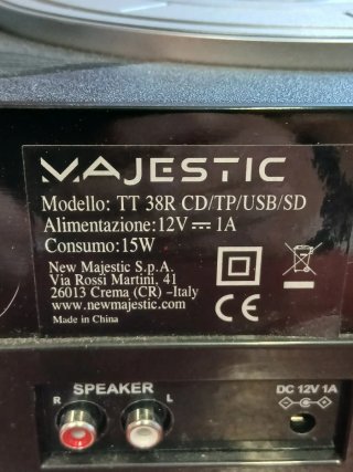 Stereo  Majestic TT-38R