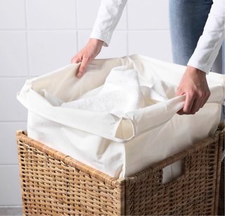 Cesto de ropa Ikea Branäs forrado