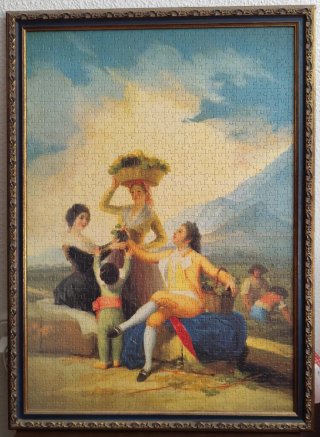 Puzzle montado con marco. 54x74 cm