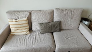 Sofá Beige IKEA KIVIK Amplio y Cómodo