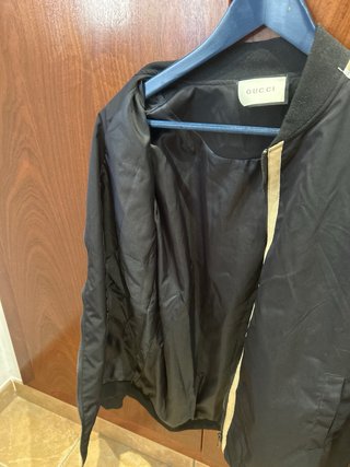 Chaqueta Gucci Negra y Beige