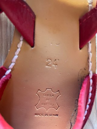 Botines serraje rojos