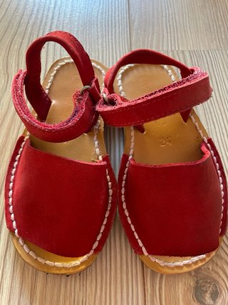 Botines serraje rojos