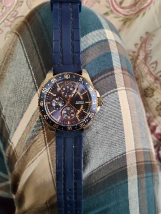 Reloj Guess Original Azul y Dorado