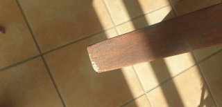Mesa auxiliar terraza madera