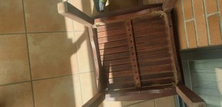 Mesa auxiliar terraza madera