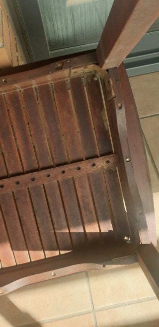 Mesa auxiliar terraza madera