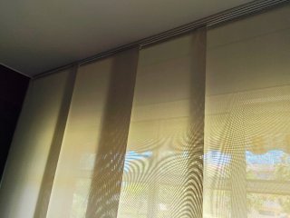 Cortina Panel Japonés Beige Transparente