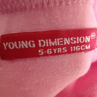 Camisola rosa gola alta 5/6 anos, Young dimension