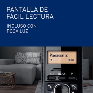 Panasonic teléfono inalámbrico batería larga