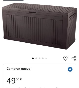 Baúl exterior Keter marrón