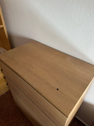 Cómoda MALM 4 cajones madera