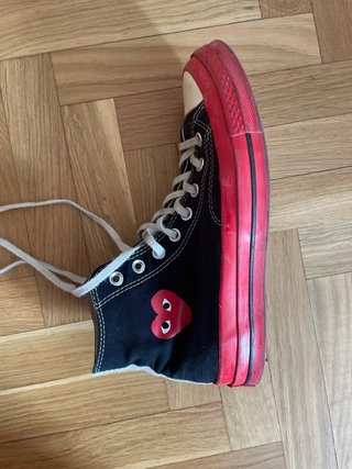 Converse x CDG Chuck 70 Negro/Rojo
