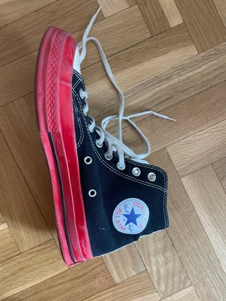Converse x CDG Chuck 70 Negro/Rojo