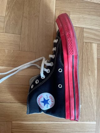 Converse x CDG Chuck 70 Negro/Rojo