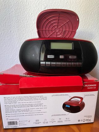 Radio CD Suntech CRUSM400 Roja