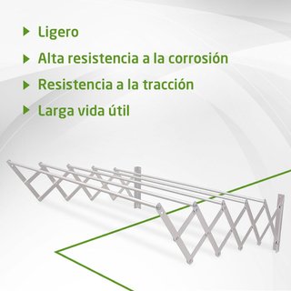 Amig tendedero extensible aluminio inoxidable
