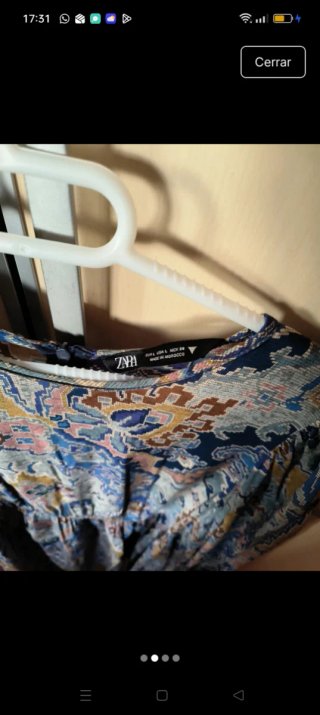 Vestido estampado jaspeado
