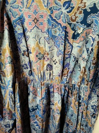 Vestido estampado jaspeado